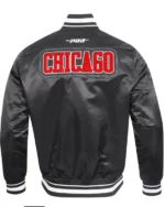 Diy Pick Stitch Classic Rib Chicago Bulls Satin Jacket