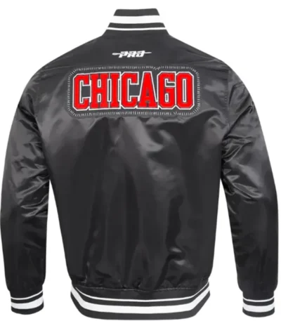 Diy Pick Stitch Classic Rib Chicago Bulls Satin Jacket