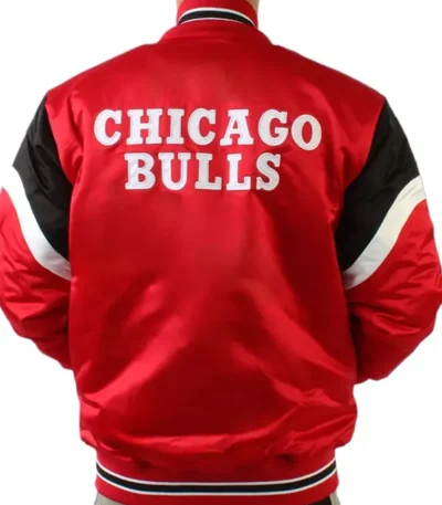 Chicago Bulls Eastern Scarlet Satin Jacket