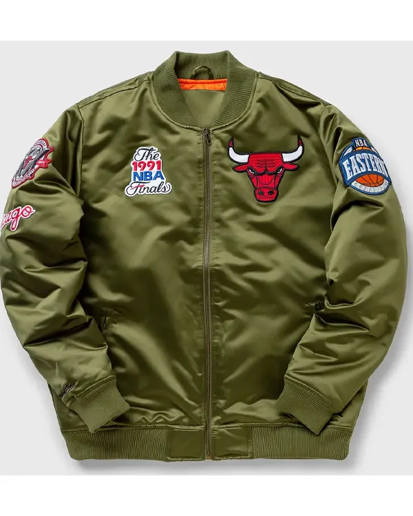 Flight Chicago Bulls Satin Jacket Flight Chicago Bulls Satin Jacket