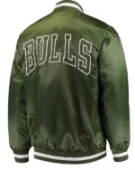 Chicago Bulls Forest Green Satin Jacket