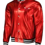 Chicago Bulls Metallic Red Jacket