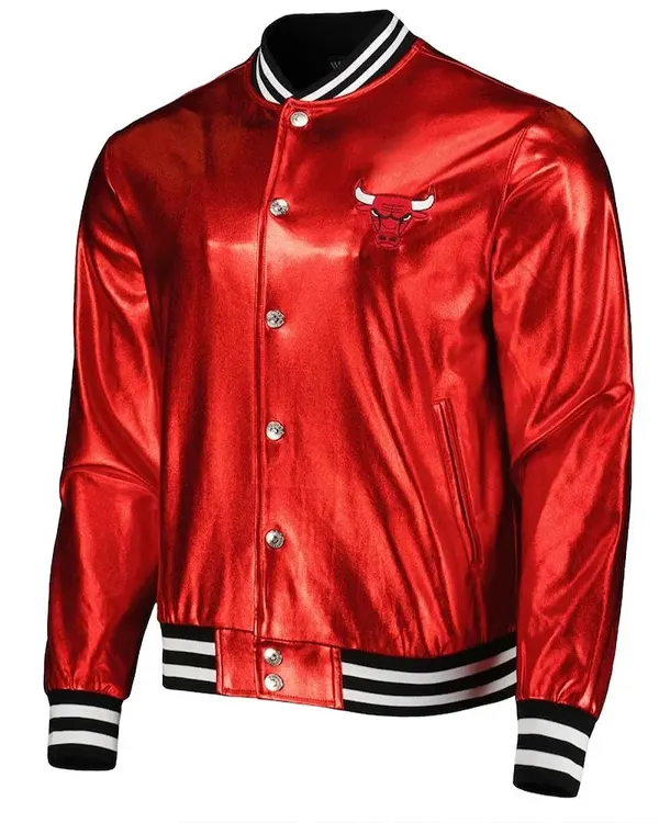 Chicago Bulls Metallic Red Jacket Chicago Bulls Metallic Red Jacket