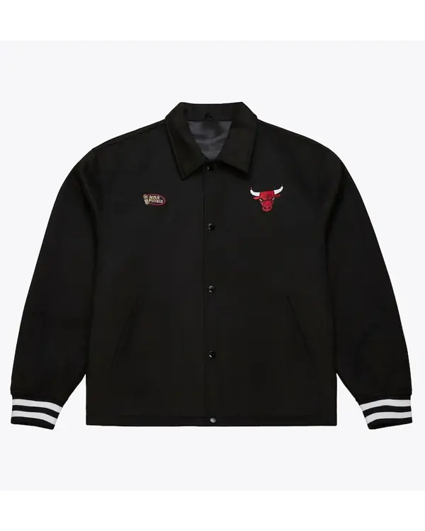 Lightweight Chicago Bulls Og 3.0 Black Satin Jacket Lightweight Chicago Bulls Og 3.0 Black Satin Jacket