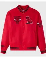 Chicago Bulls Ovo Red Jacket