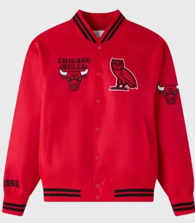 Chicago Bulls Ovo Red Jacket