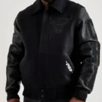 Oversweep Chicago Bulls Black Varsity Wool Jacket