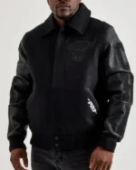 Oversweep Chicago Bulls Black Varsity Wool Jacket