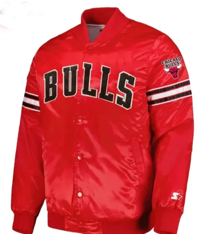 Chicago Bulls Patches Black Varsity Jacket