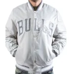 Sailor Collar Chicago Bulls Black Varsity Jacket
