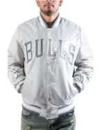 Sailor Collar Chicago Bulls Black Varsity Jacket