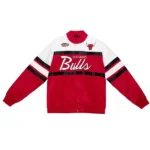 Silver Chicago Bulls Satin Bomber Jacket
