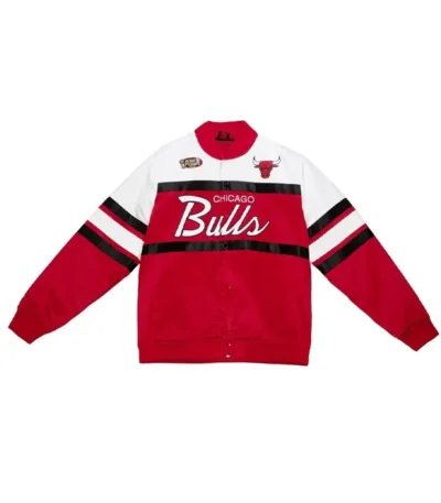 Silver Chicago Bulls Satin Bomber Jacket