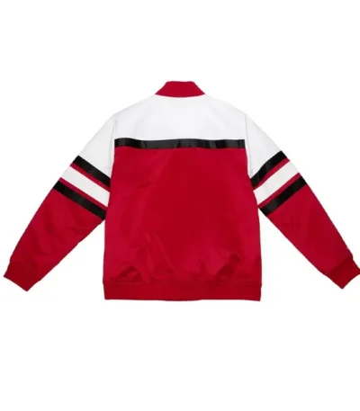 Silver Chicago Bulls Satin Bomber Jacket