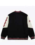 Chicago Bulls Team History Black Vintage Logo Varsity Jacket