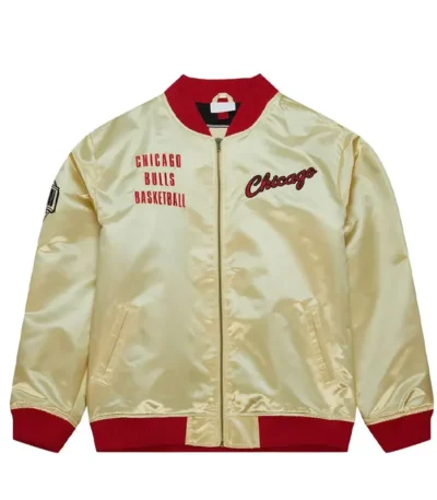Chicago Bulls Team Og 2.0 Gold Satin Jacket