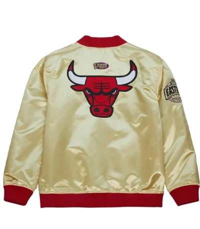 Chicago Bulls Team Og 2.0 Gold Satin Jacket