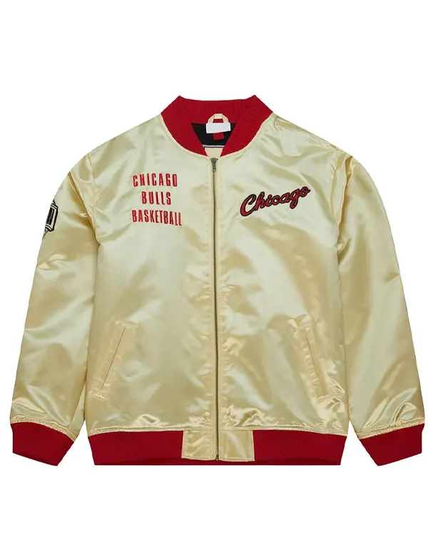 Chicago Bulls Team Og 2.0 Gold Satin Jacket Chicago Bulls Team Og 2.0 Gold Satin Jacket