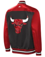 The Tradition Ii Chicago Bulls Red And Black Satin Jacket