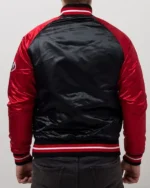 Chicago Bulls Tough Season Black And Red Satin Jacket