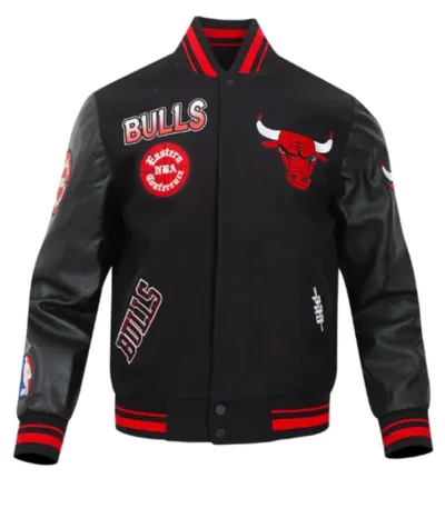 Chicago Bulls Turn It Up Classic Rib Varsity Jacket