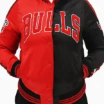 Chicago Bulls Two Tone Satin Jacket