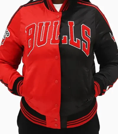 Chicago Bulls Two Tone Satin Jacket