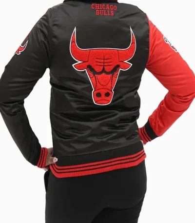 Chicago Bulls Two Tone Satin Jacket
