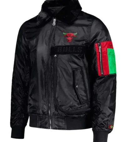 Chicago Bulls Ty Mopkins Black Jacket