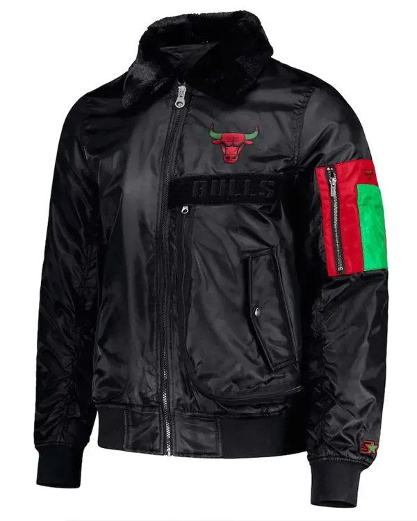 Chicago Bulls Ty Mopkins Black Jacket Chicago Bulls Ty Mopkins Black Jacket