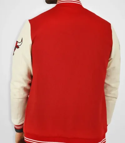 Chicago Bulls Varsity Red And Cream Jacket