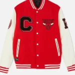 Chicago Bulls Varsity Red And Off White Jacket
