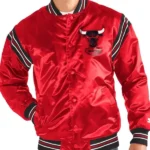Chicago Bulls Windy City Enforcer Red Satin Jacket