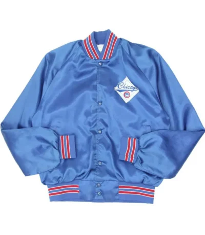 Chicago Cubs 1990s Bomber Blue Jacket