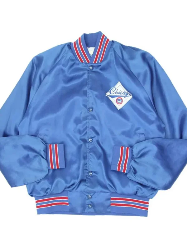 Chicago Cubs 1990s Bomber Blue Jacket