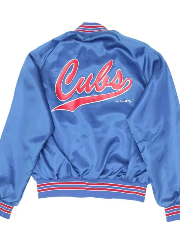Chicago Cubs 1990s Bomber Blue Jacket