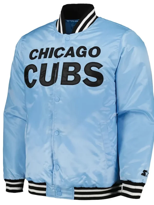 Chicago Cubs Bronx Fashion Light Blue Jacket