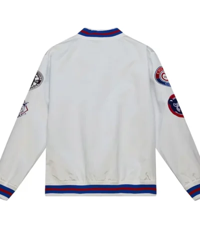 Chicago Cubs City Collection White Varsity Satin Jacket