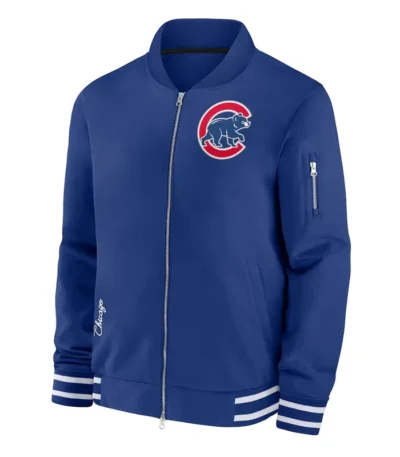 Chicago Cubs Collection Dugout Royal Bomber Jacket