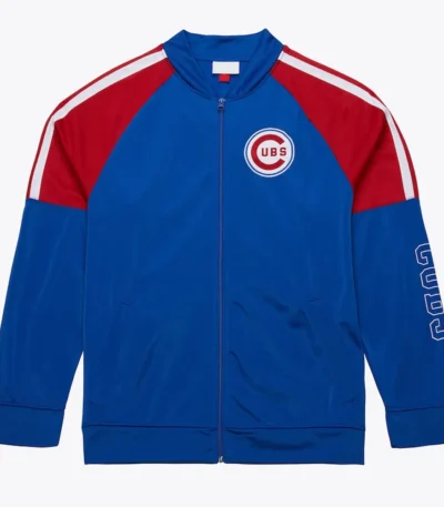 Chicago Cubs Color Blocked Full-Zip Track Jacket