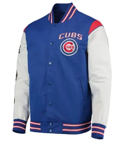 Chicago Cubs Commemorative Gray and Royal Blue Jacket