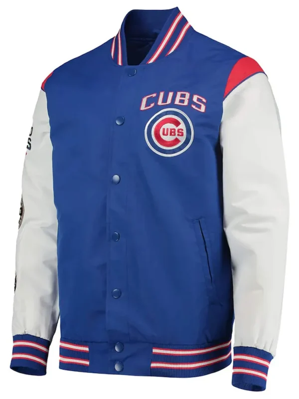 Chicago Cubs Commemorative Gray and Royal Blue Jacket