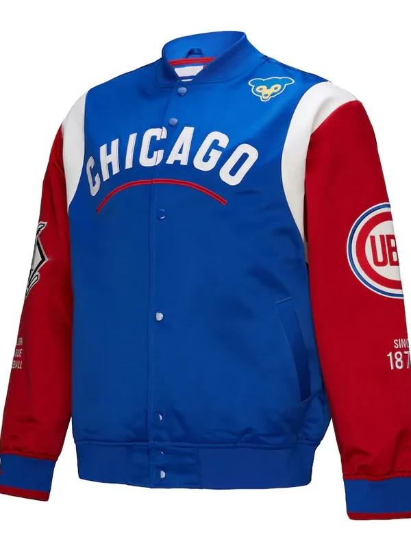 Chicago Cubs Cooperstown Team Origins Satin Jacket