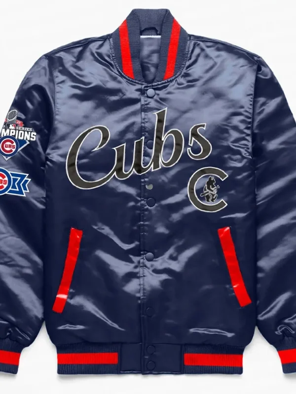 Chicago Cubs Exclusive Navy Satin Jacket