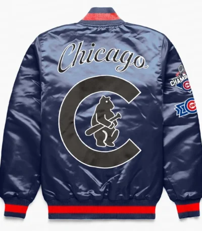 Chicago Cubs Exclusive Navy Satin Jacket