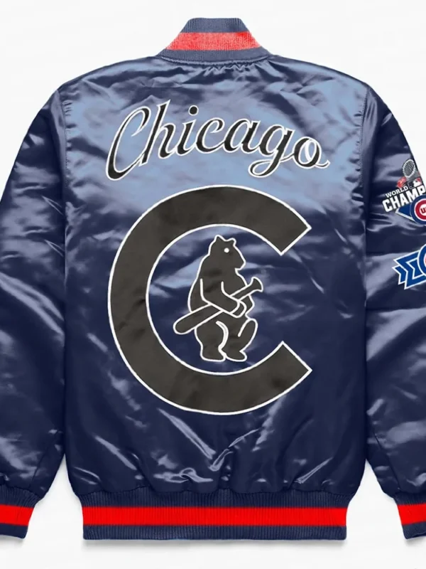 Chicago Cubs Exclusive Navy Satin Jacket
