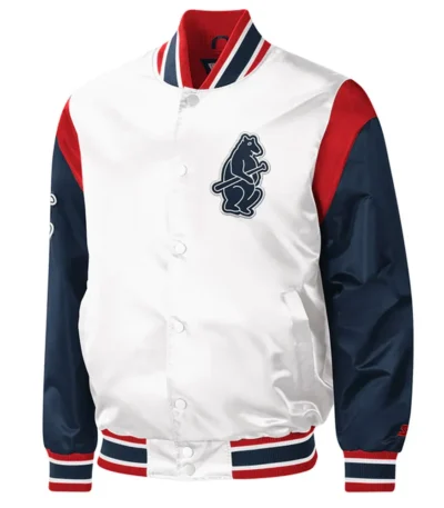 Chicago Cubs Force Play Varsity Satin Jacket