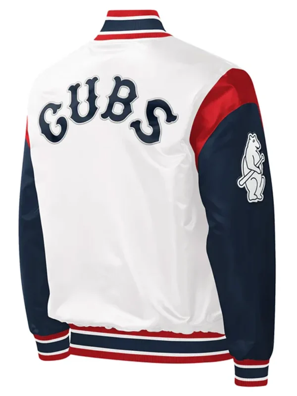 Chicago Cubs Force Play Varsity Satin Jacket
