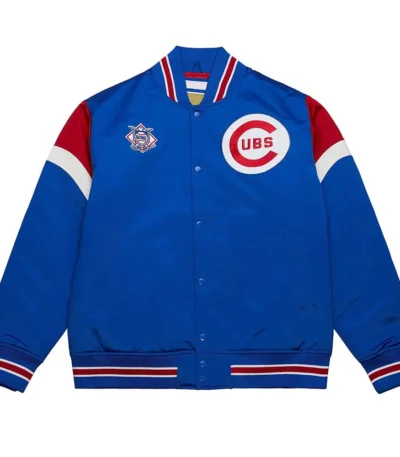 Chicago Cubs Heavyweight Royal Satin Jacket