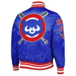 Chicago Cubs Mash Up Royal Satin Jacket